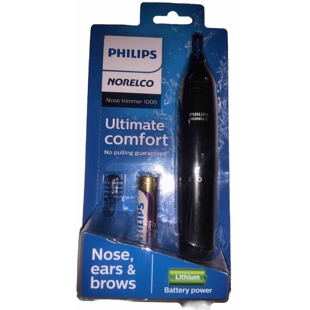 Philips Norelco Nose/Ears/Brows Trimmer 1000 Battery Included New